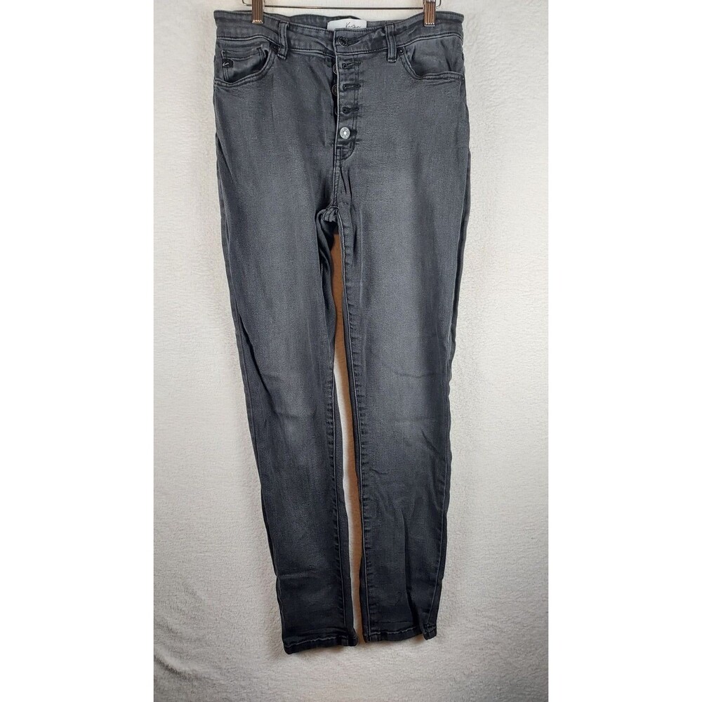 Karen Kane High-Rise Black Skinny Jeans Size 11/29 – Button-Fly Stretch